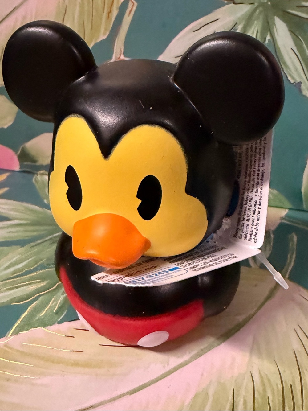 Disney Mickey Mouse Rubber Duck Collectible Figure NWT